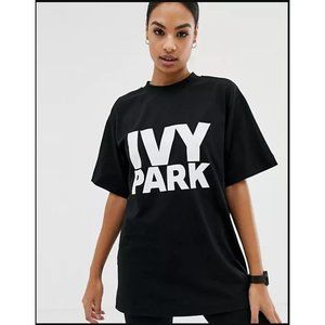 Ivy Park Logo Mesh Tie Dye Oversize V 